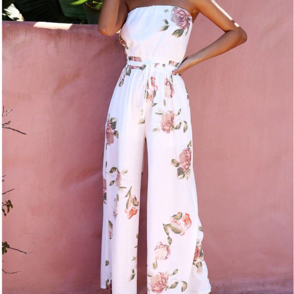 MIDDLE OF THE HILL JUMPSUIT WHITE